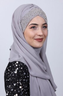 Stone Bonnet Design Châle Gris - 