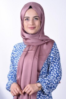 Dubai Silk Shawl - Dubai Soie Gaufre Châle Rose Séchée - Hijab