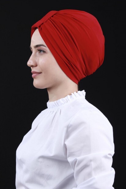 Bonnet Double Face 3 Bandes Rouge - 