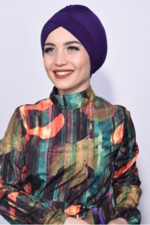 Cross Style - Pool Cap Purple - 100285482 - Hijab