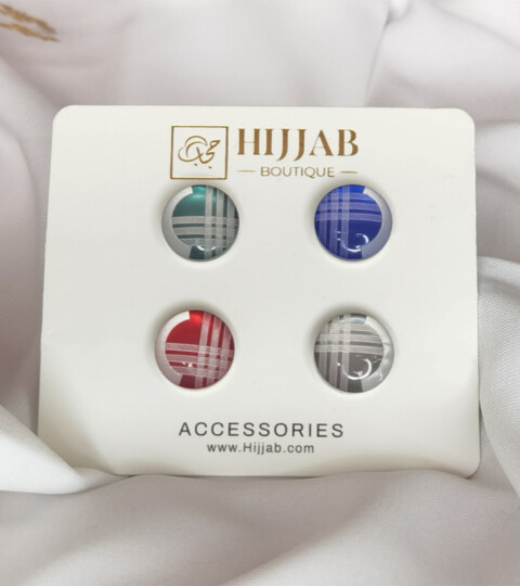 4 pièces (4 paires) islam femmes écharpes broche magnétique broche - 