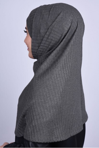 Cross Bonnet Knitwear Hijab Khaki Green