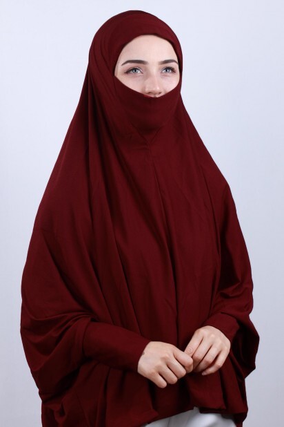 5XL Veiled Hijab Red - 100285096 - Hijab