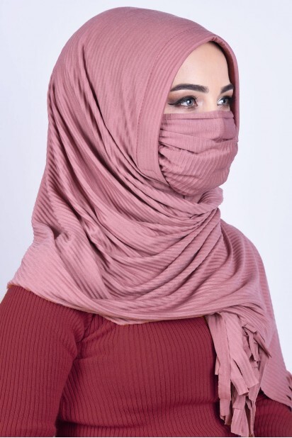 Masked Shawl Dried Rose - 100285343 - 