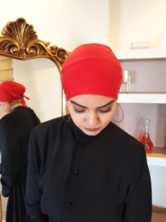 simple tie - rouge |code: 3024-03 - petite fille - rouge |code: 3024-03 - Hijab