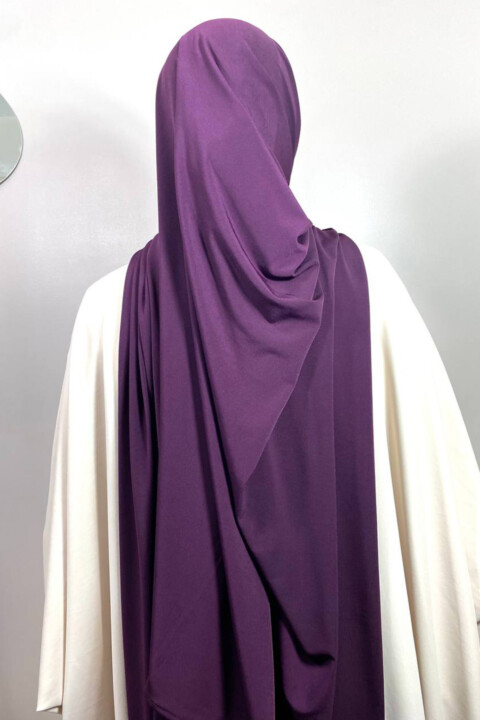 Sandy Premium - Hijab prêt à nouer aubergine - Hijab