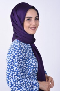 Châle Dubai Soie Gaufré Violet - 