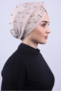 Pearly Wrap Bonnet Beige - 100284976 - 