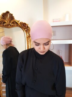 simple tie - powdery pink |code: 3024-04 - Little Girl - powdery pink |code: 3024-04 100294161 - Hijab