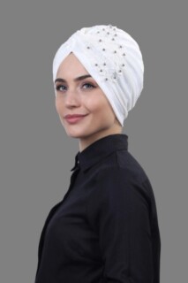 Velvet Guipure Vera Bonnet White - 100283059 - 