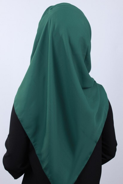 4 Draped Hijab Shawl Emerald Green