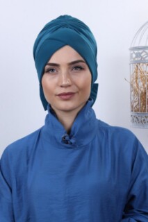 Bowtied Double-Sided Cap Petrol Blue - 100285295 - 