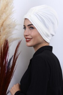 بونيه مخمل 3 خطوط أبيض - 