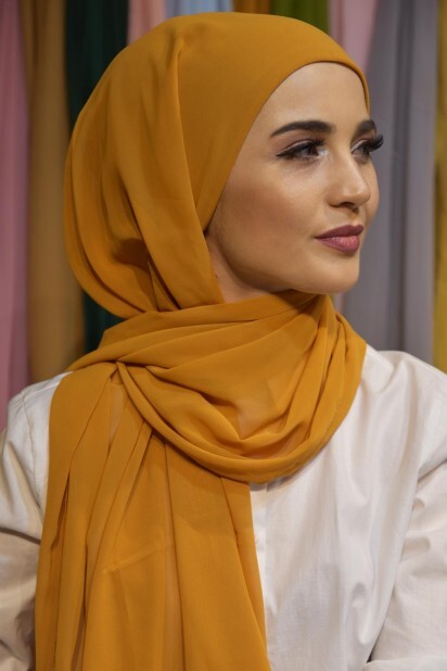 All Occasions Ready - Ready Practical Bonnet Shawl Mustard Yellow - 100285531 - Hijab