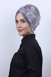 Velvet Guipure Vera Bonnet Gray - 100283064 - 