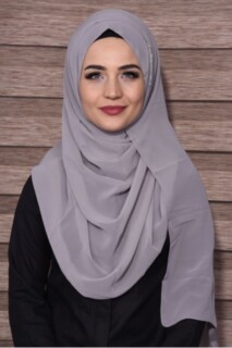 Elegant Stone Shawl - Châle Pierre Élégant Gris - Hijab