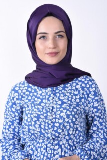 Châle Dubai Soie Gaufré Violet - 