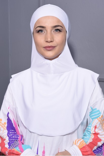 Col Hijab Blanc - 