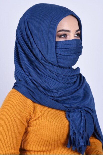 Masked Shawl Indigo - 100285345 - 