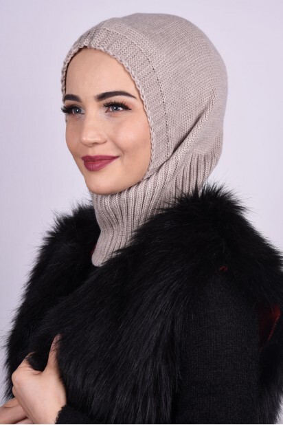 Knitted Wool Beige  - 100284909 - 
