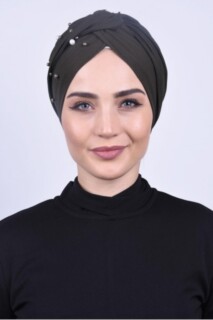 Pearly Wrap Bone Khaki Green - 100284974 - Hijab