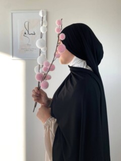 Ready To Wear - جيرسي بريميوم بلاك - Hijab