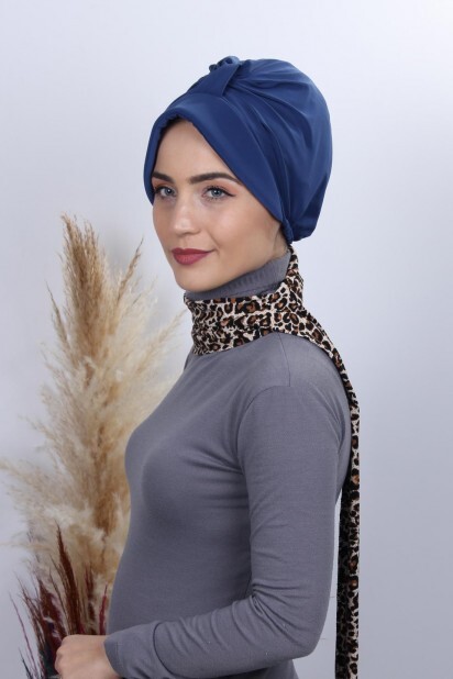 Scarf Hat Bone Indigo - 100284987 - 