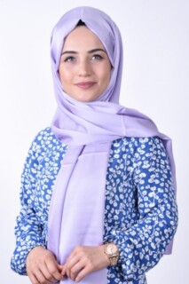 Dubai Silk Shawl - Châle gaufré en soie Dubai lilas - Hijab
