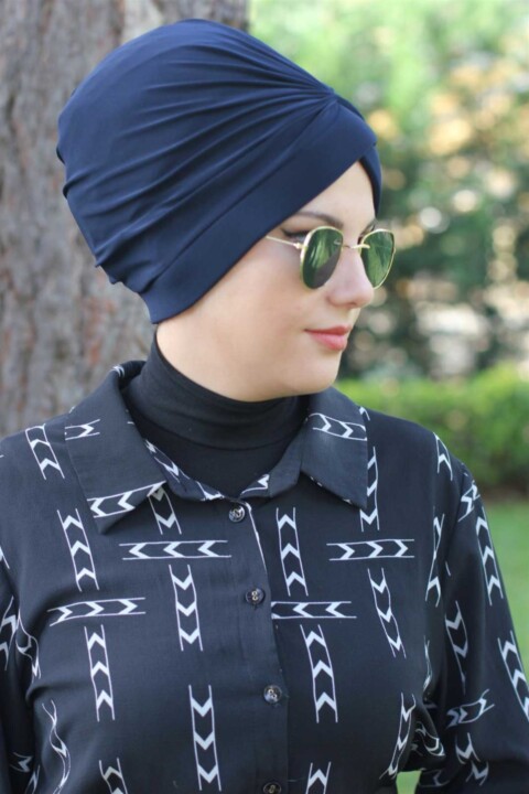 تقاطع بونيه - كحلي - Hijab
