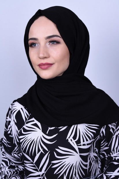 Aerobin Shawl - ايروبين شال اسود - Hijab