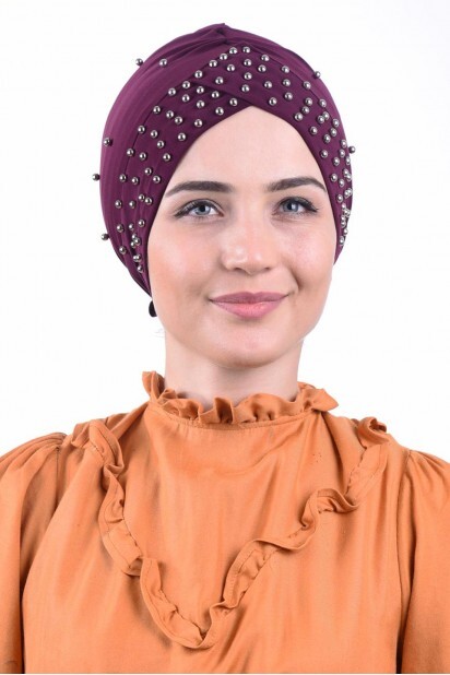 Bonnet De Piscine Perle Prune - Hijab