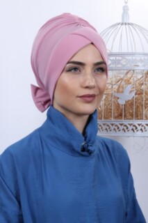 Double-Sided Bonnet Pink With Bow - 100285294 - 