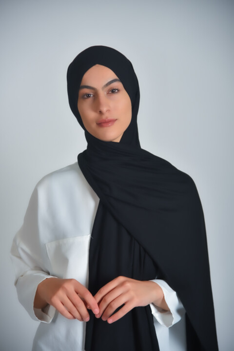 instant Cotton Cross - Jersey premium , bande croisé 01 - Hijab
