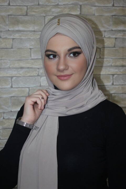 Instant Cotton Shawl - Stoned Practical Shawl - 100283193 - Hijab