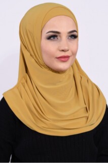 غطاء صلاة بونيه أصفر خردل - Hijab
