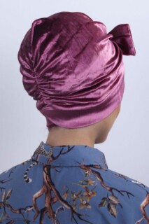 Velvet Bow Bonnet Dried Rose - 100283036 - 