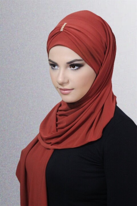 Instant Cotton Shawl - Stoned Practical Shawl - 100283195 - Hijab