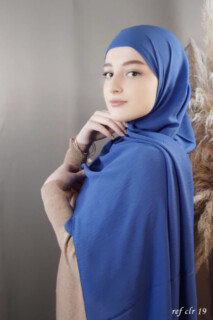 Hijab Jazz Premium Bleu Lagon - - Hijab Jazz Premium Bleu Lagon - 