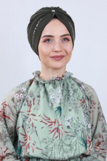 Ivy Stone Bone Vert Kaki - Hijab