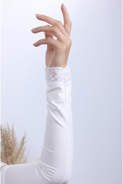 Sleeves Hand - Lace Cuff Ecru - 100294108 - Hijab