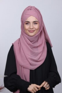 Bonnet Shawl Dried Rose - 100285152 - 