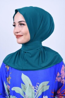 All Occasions Ready - سناب وشاح شال أزرق بترولي - Hijab