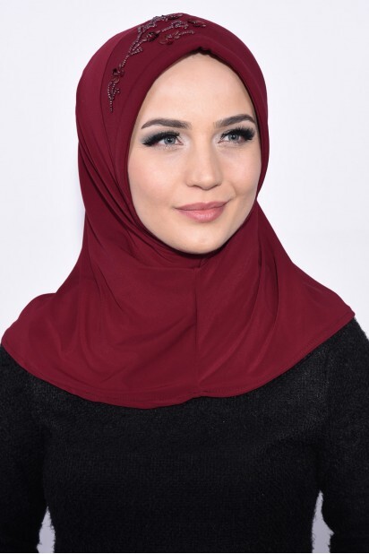 Practical Sequin Hijab Red - 100285506 - 