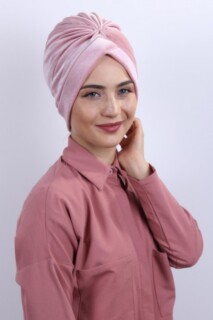 Velvet Nevru Bonnet Powder Pink