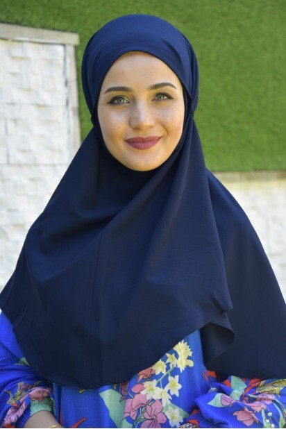Nowa Tie Hijab Navy Blue - 100285440 - 