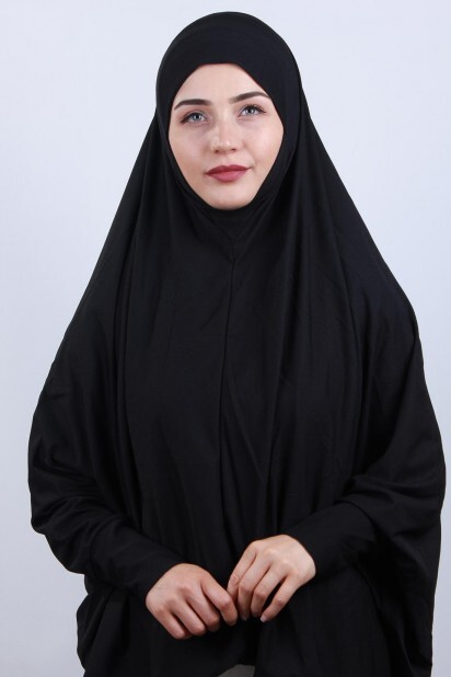 5XL Veiled Hijab Black - 100285107 - 