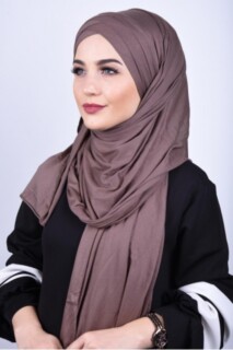 Combed Cotton 3-Striped Shawl Mink - 100285223 - 