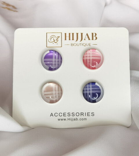 4 pièces (4 paires) islam femmes écharpes broche magnétique broche - 