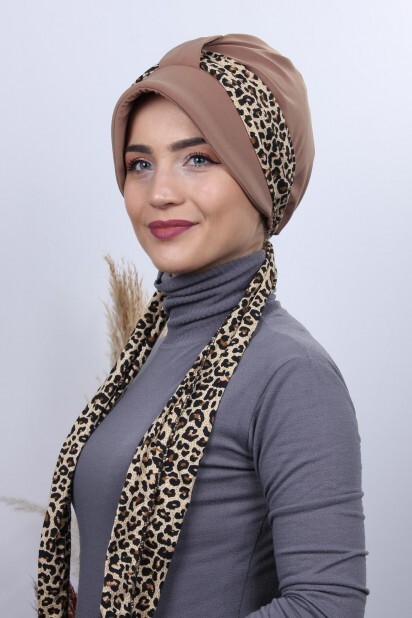 Scarf Hat Bonnet Tan - 100285009 - 