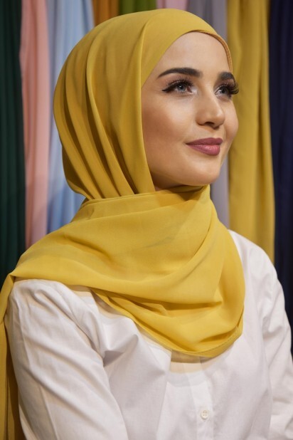 Ready Made Practical Bonnet Shawl Gold Yellow - 100285527 - 
